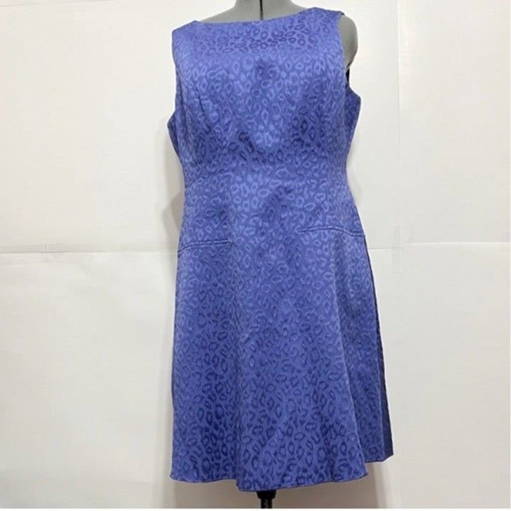 Anne Klein  Sz 16 Periwinkle Sleeveless Sheath Dress